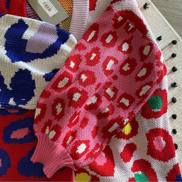 See And Be Seen Animal Print Multi-Color Cardigan - Picture 9 of 9